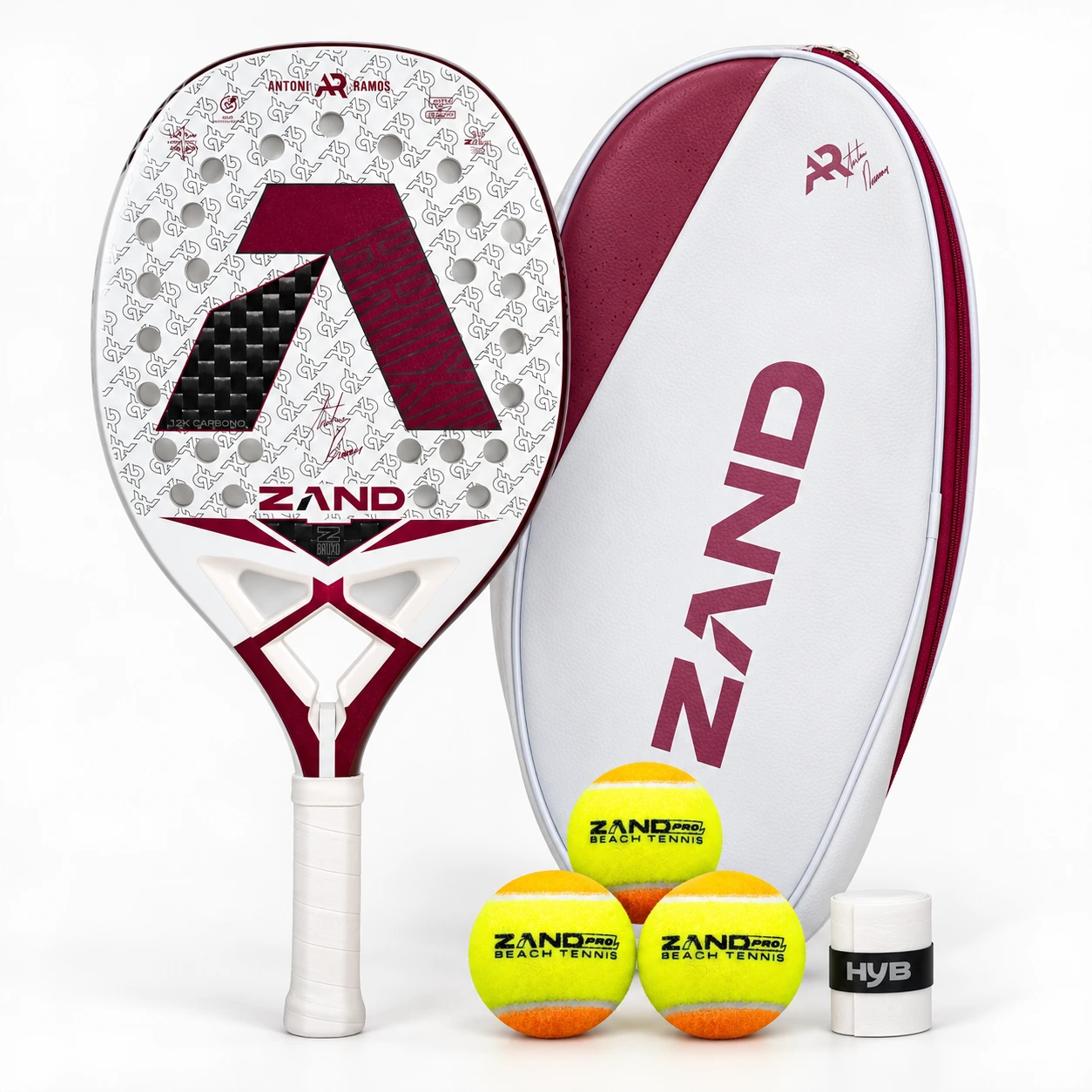 Raquete Beach Tennis Zand Z Bruxo 2026 Carbono 12K