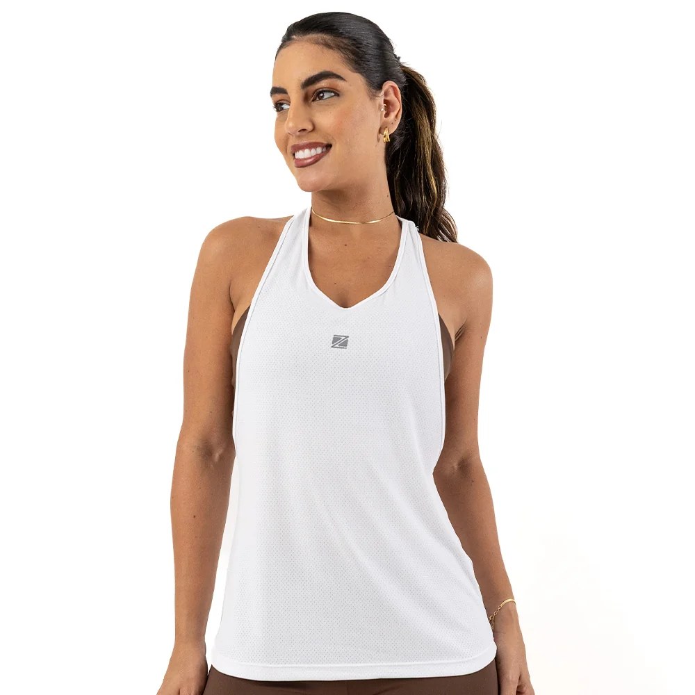 Regata Zeiq Feminina Line Dry Branca