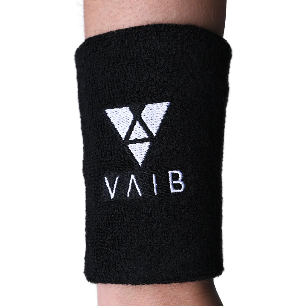 Munhequeira Vaib 12cm Preta e Branca