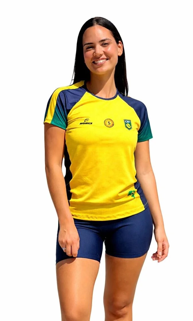 Baby Look Maniacs Retrô Seleção Brasileira